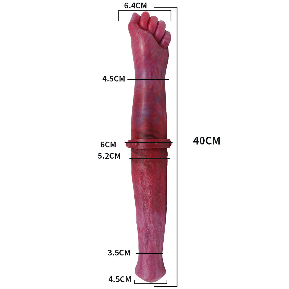 Red Fist Horse Cock Double Ended Dildo
