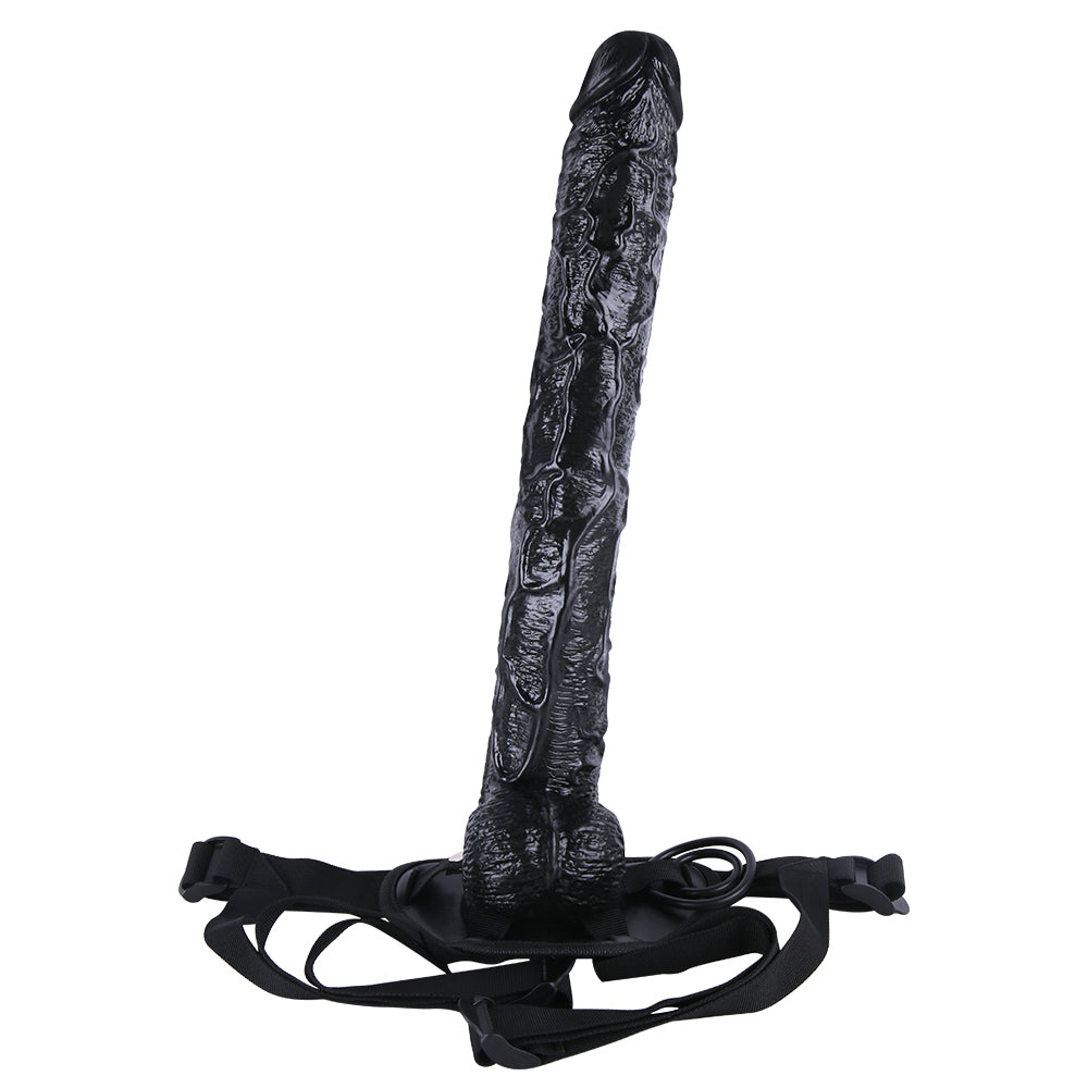Huge Strap-On 43 cm Black Dildo