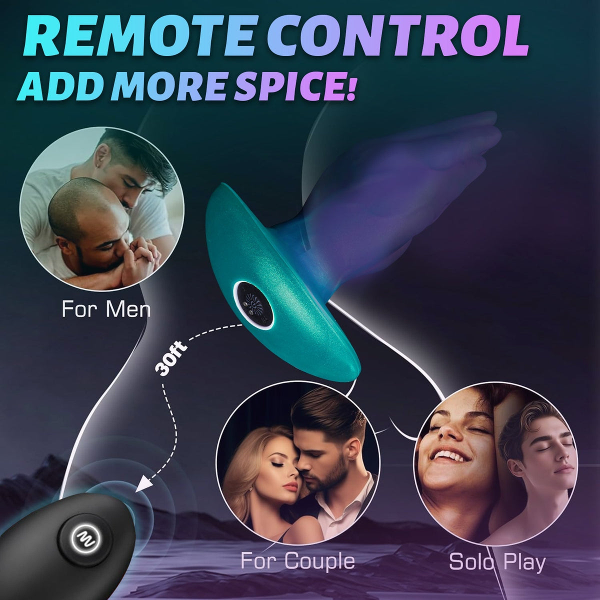 Fist Silicone Vibrating Wearable Anal Plug