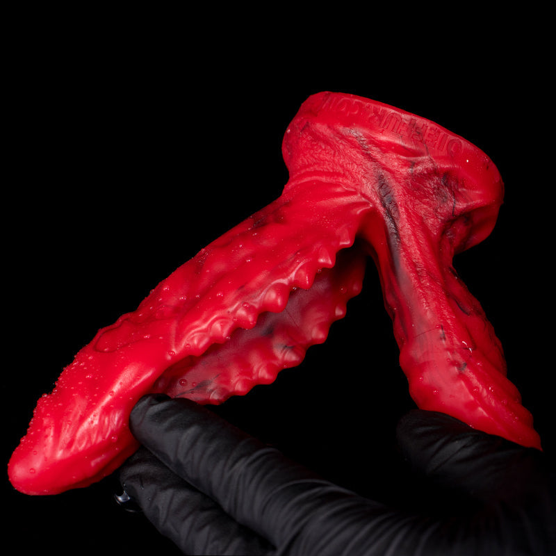 5.5 Inch Red Monster Teeth Double Penetration Dildo