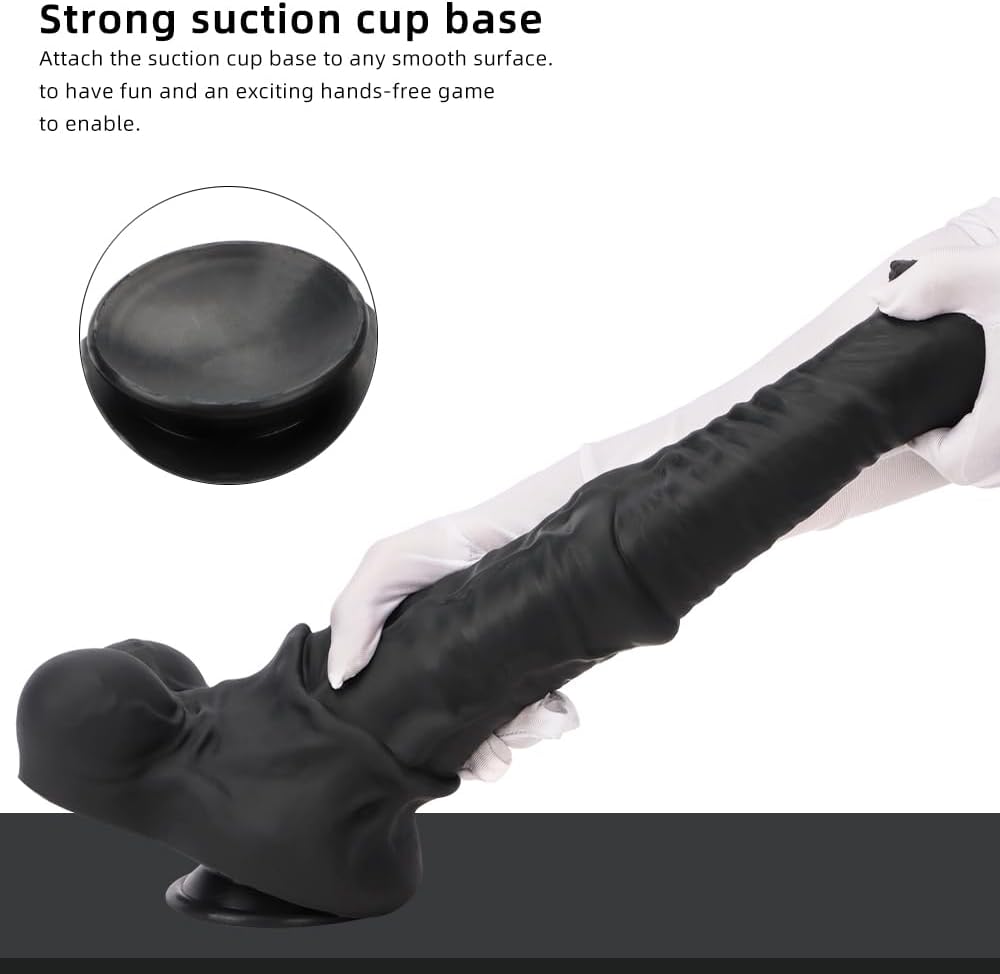 Black Flared Horse XXL Dildo Anal