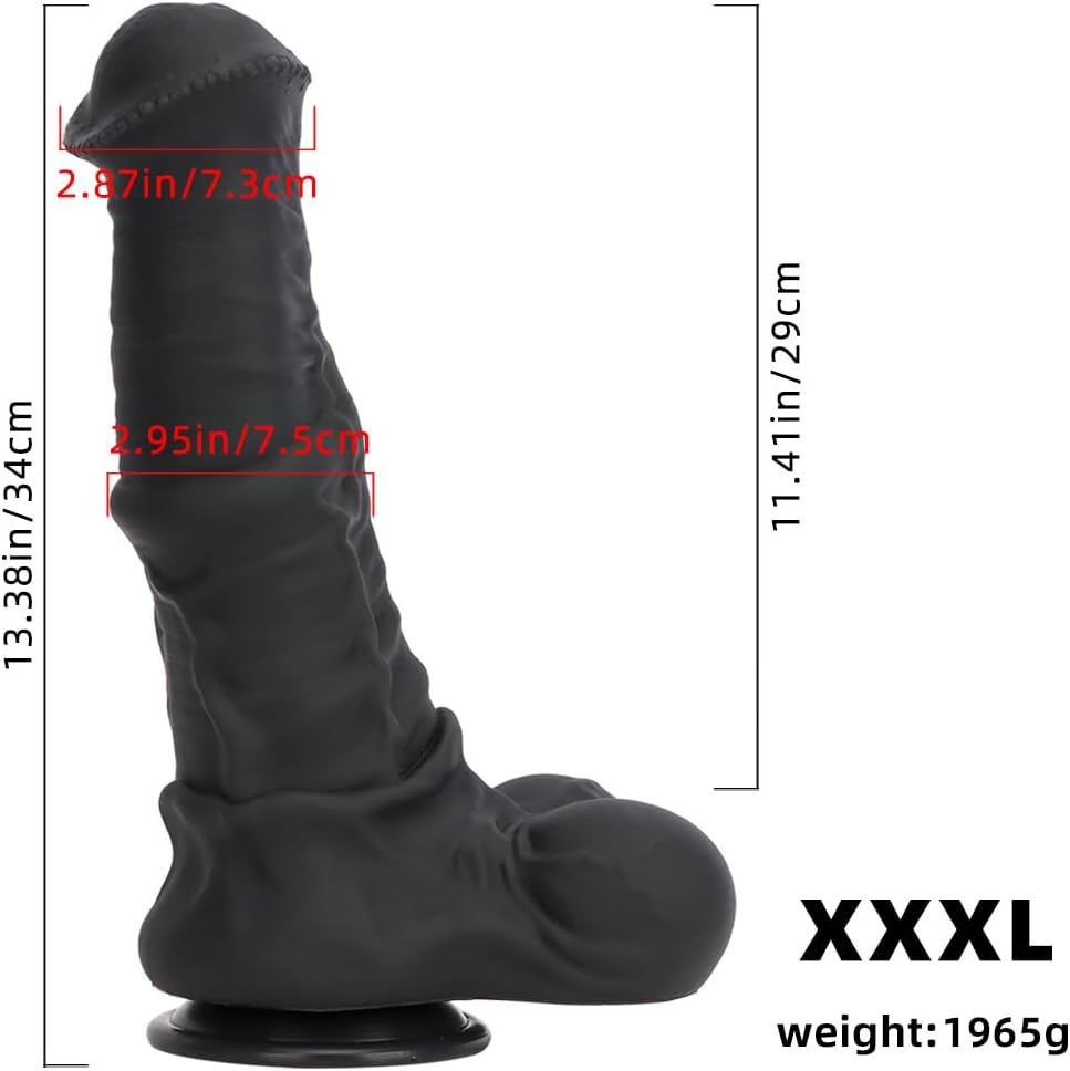Black Flared Horse XXL Dildo Anal