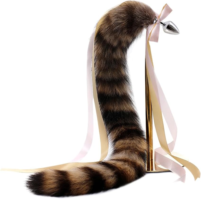 Raccoon Metal Tail Butt Plug