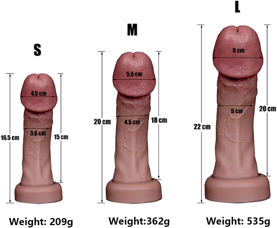 Big Glans Eggless Llifelike anal Dildo