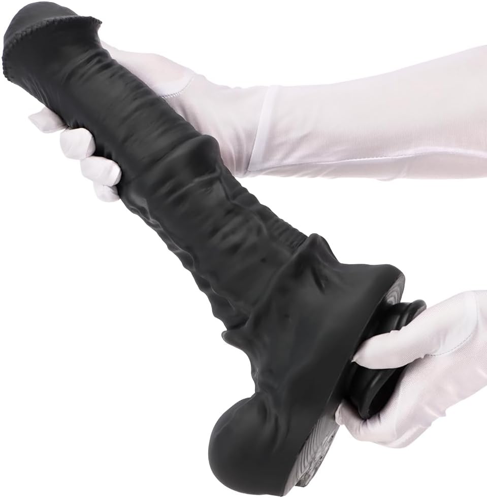 Black Flared Horse XXL Dildo Anal