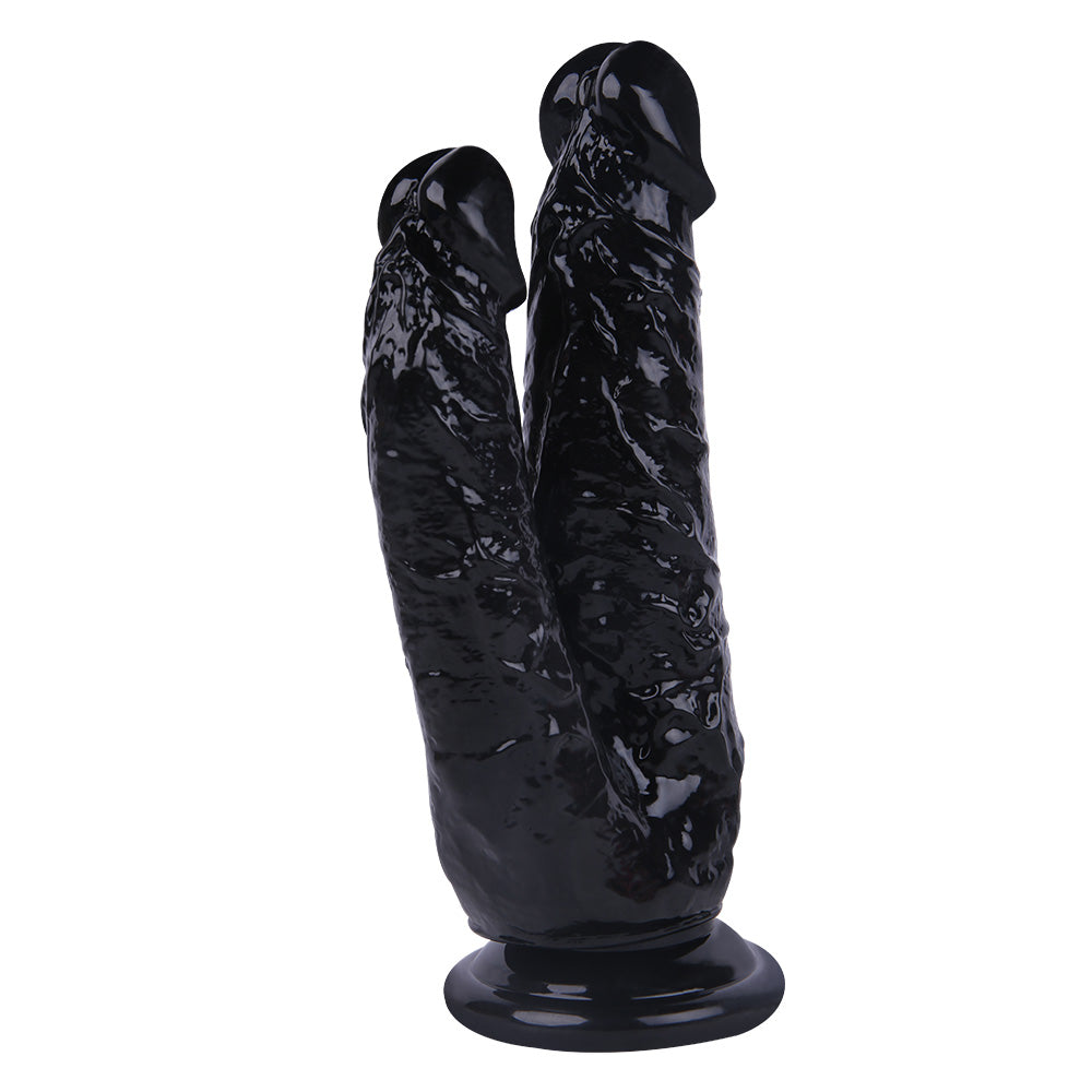 20.3 cm Black Large Double Penetration Dildo
