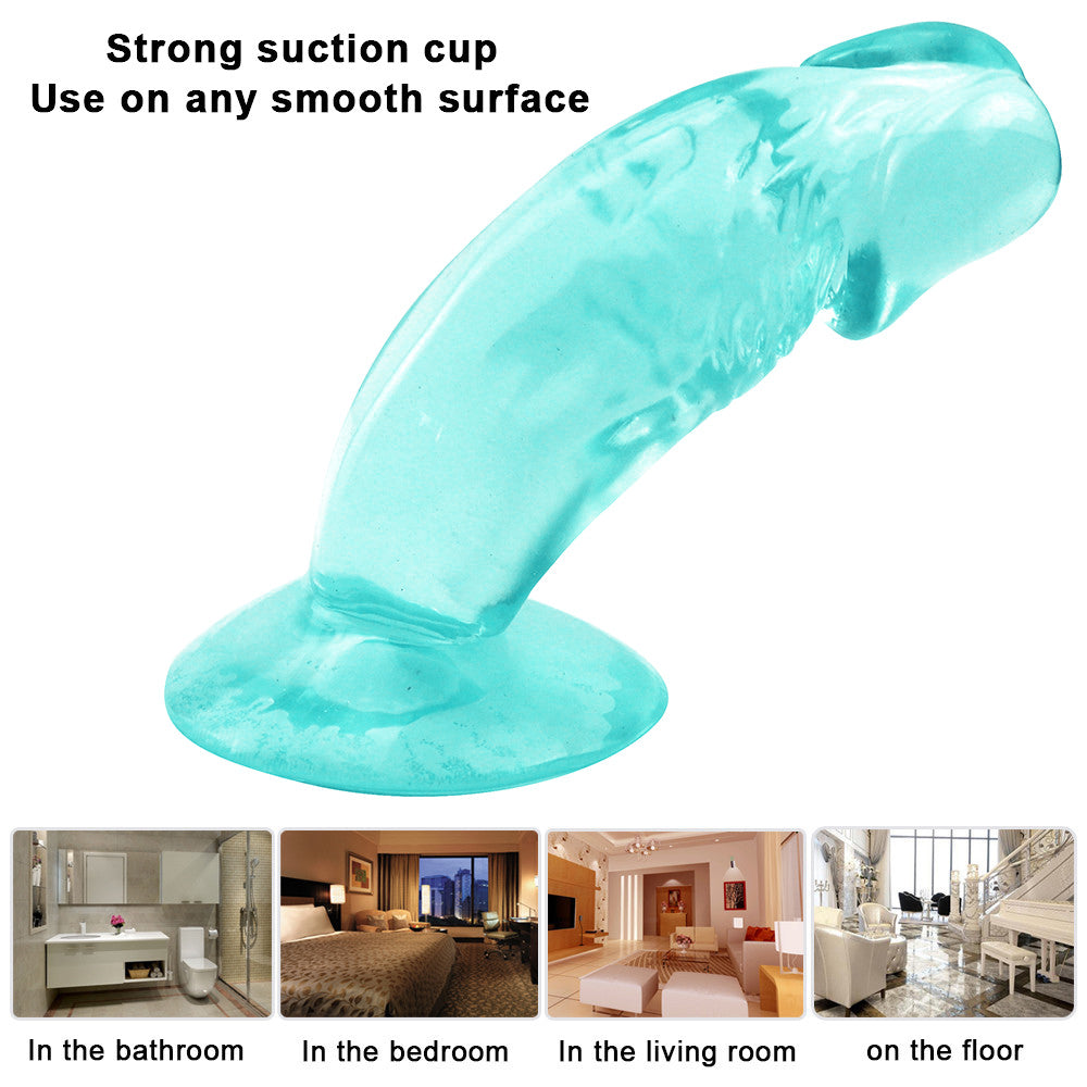 4.3 Inch Green Jelly Small Dildo For Beginners