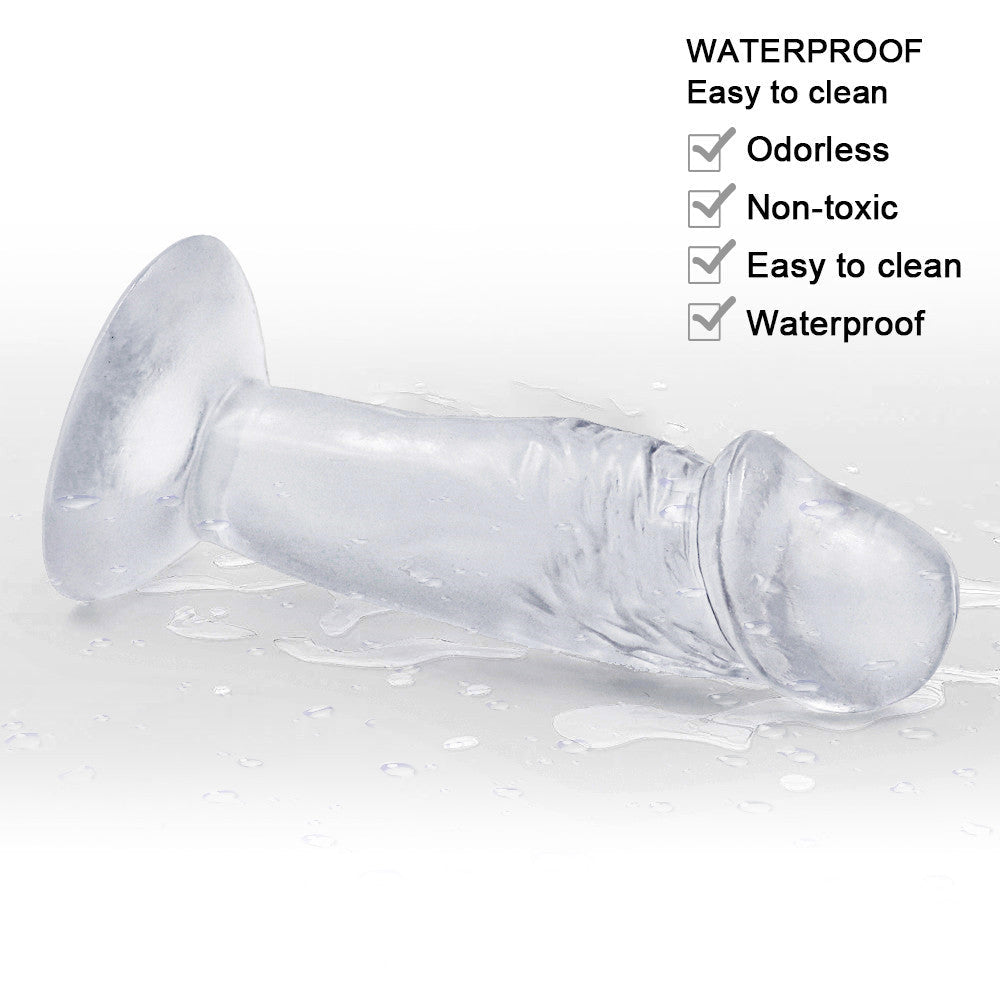 4 Inch Clear Jelly Mini Beginner anal Dildo