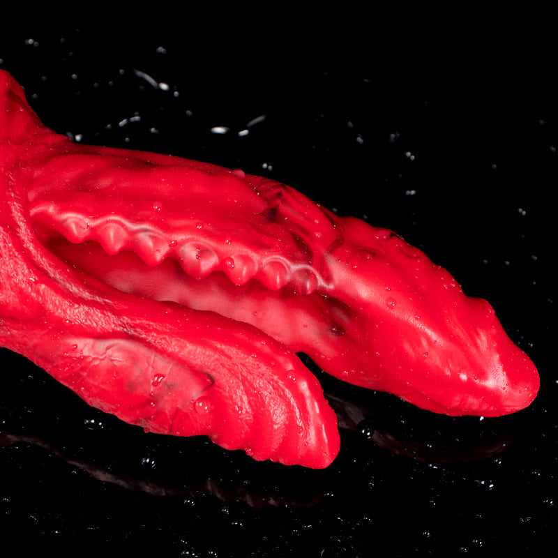 5.5 Inch Red Monster Teeth Double Penetration Dildo
