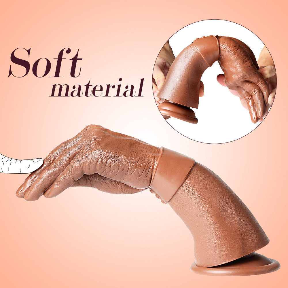 11 Inch Brown Realistic Hand Fisting Dildo