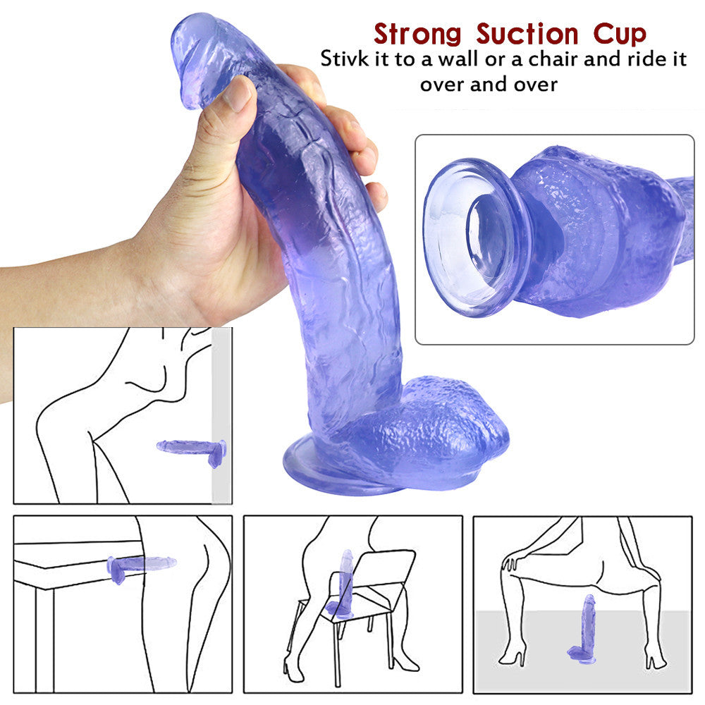 27.9 cm Big Thick Blue Jelly Dildo