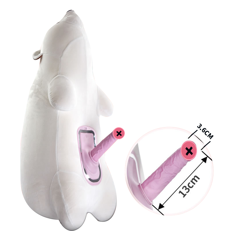 Stuffed Animal Sex Toy Infinity Pillow Bear with Dildo Machine