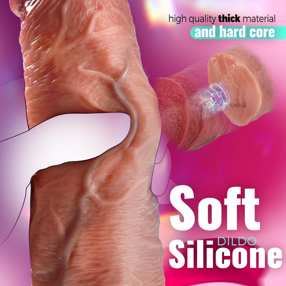 28 cm Realistic Thrusting Suction Cup Dildos