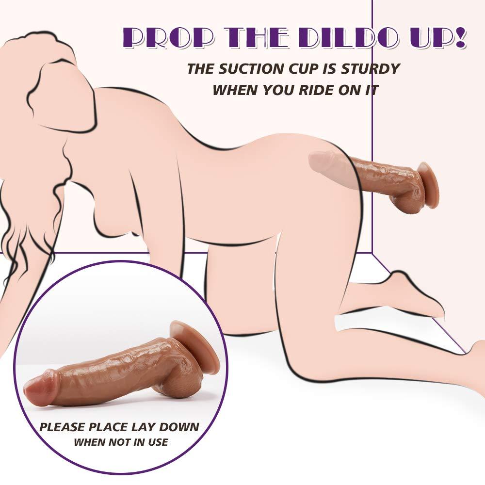 5.1 cm Diameter Small Glans Big Thick G-Spot Stimulating Dildo