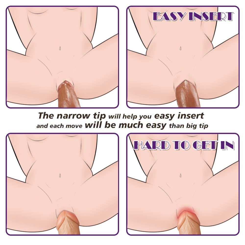 5.1 cm Diameter Small Glans Big Thick G-Spot Stimulating Dildo