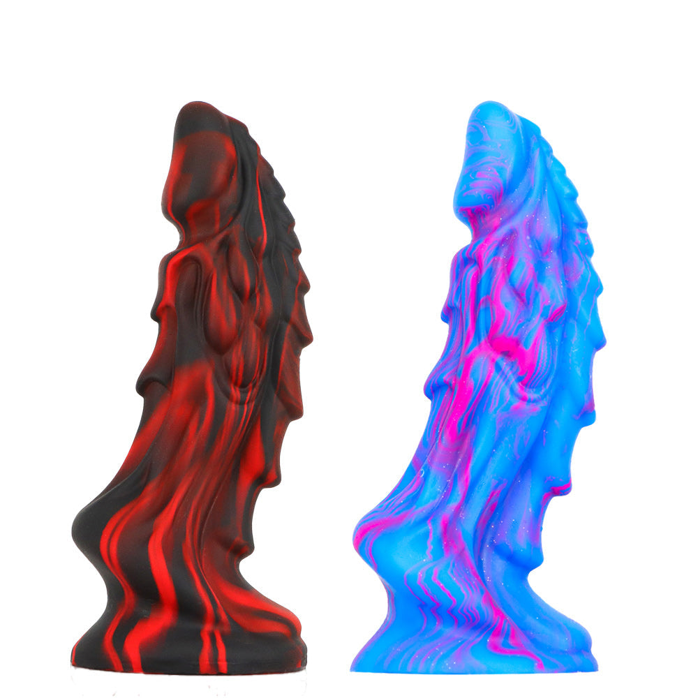 Black And Red Fantasy Dragon Tapered  Dildo