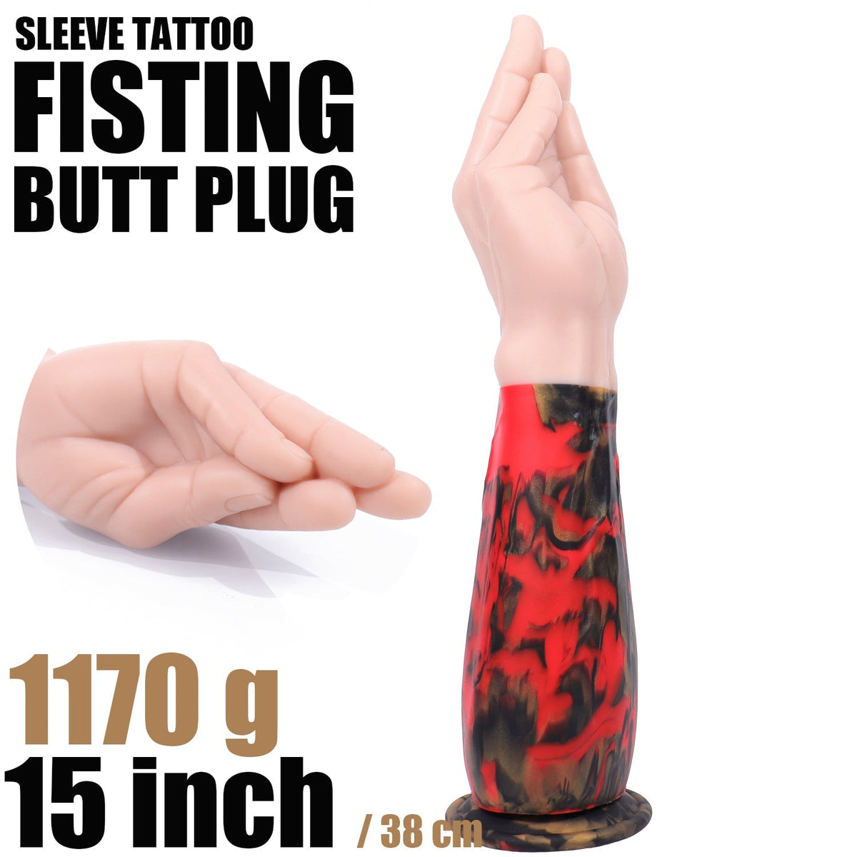 38 cm Long Big Hand Fist Dildo