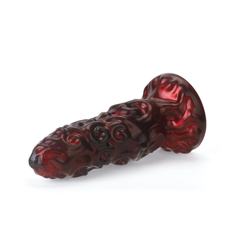 Black Fantasy Alien Monster Knot Textured Dildo