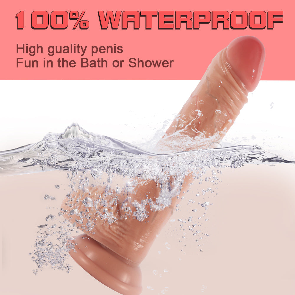 7.8 Inch Realistic Pulsating Vibrator Thrusting Dildo