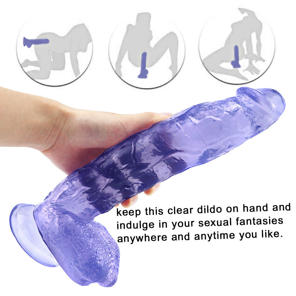 27.9 cm Big Thick Blue Jelly Dildo
