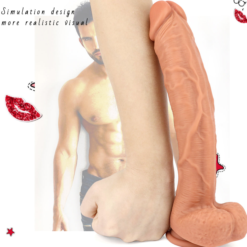 30.5 cm Lifelike Soft Huge Dildo