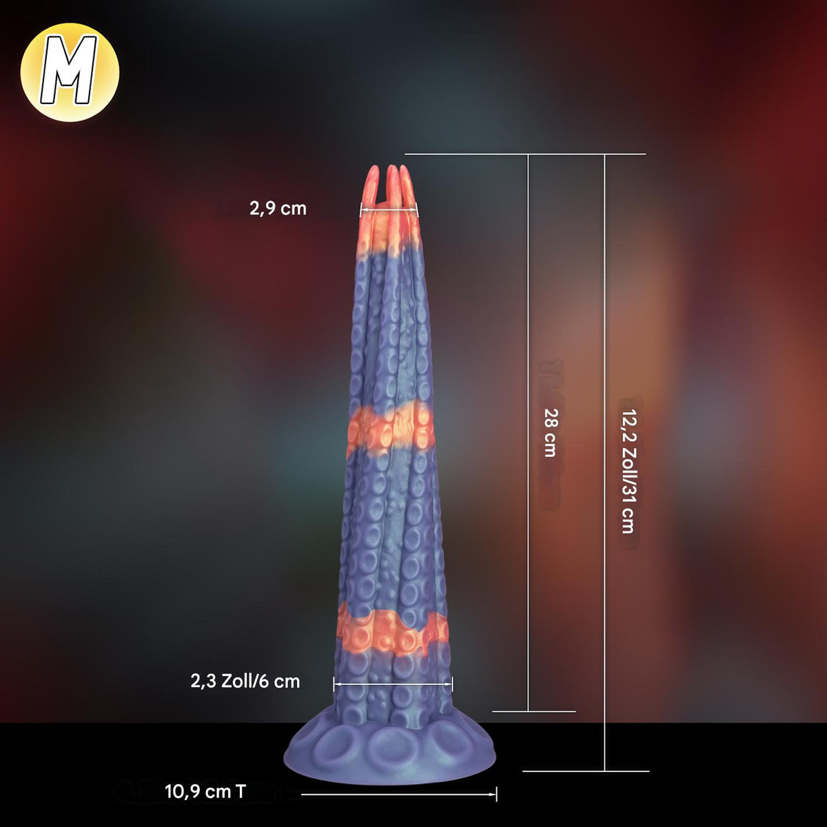 11 Inch Silicone Spiked Monster Tentacle dildo