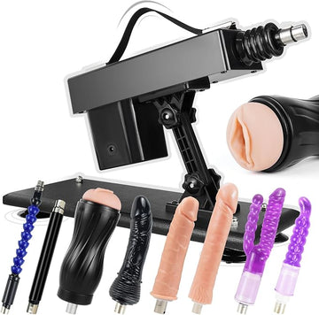Adjustable Multi Attachments Thrusting Sex Machine Kit