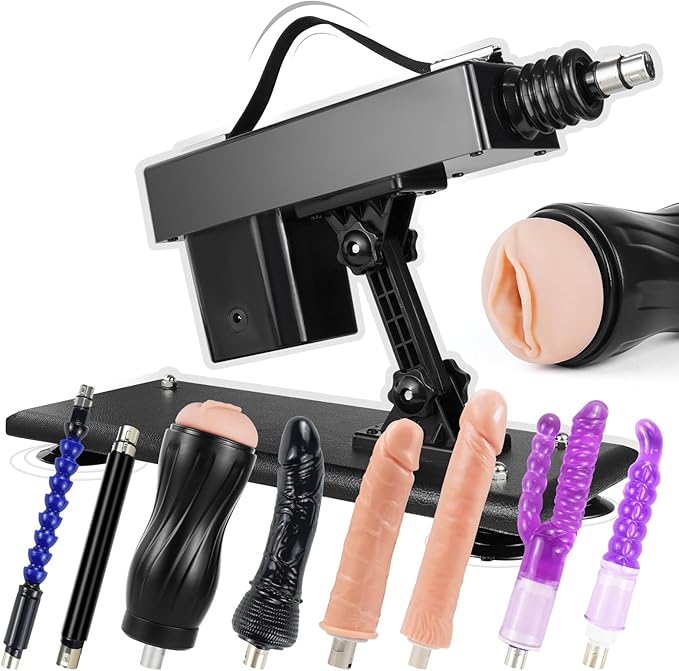 Adjustable Multi Attachments Thrusting Sex Machine Kit