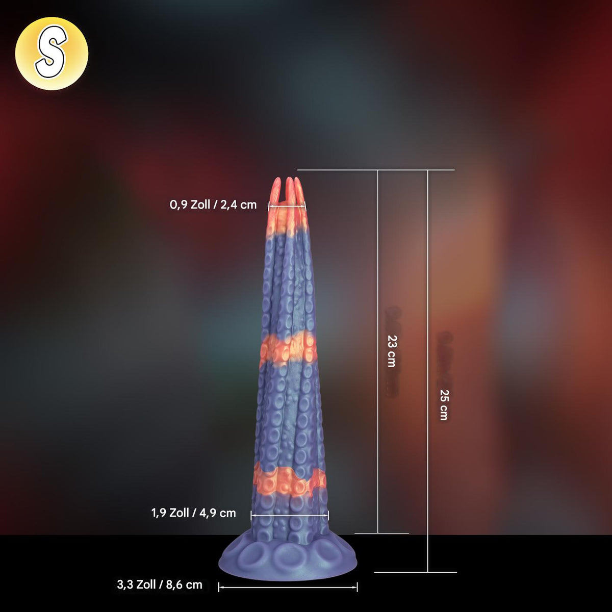 11 Inch Silicone Spiked Monster Tentacle dildo