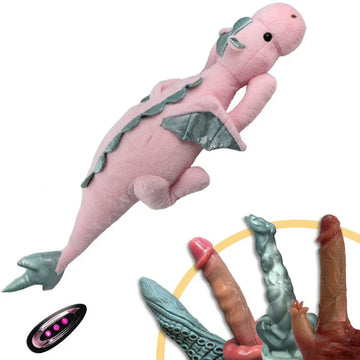 Pink Plush Infinity Pillow Dildo Machine