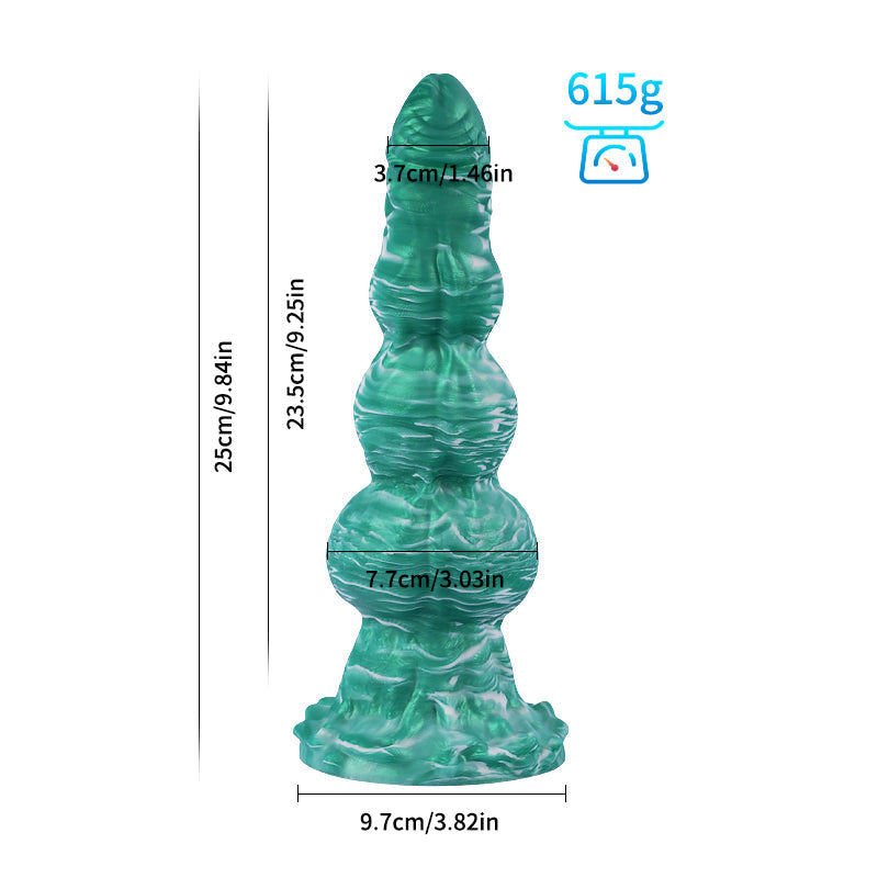 22.9 cm Three Knot Macarons Fantasy Dog Dildo
