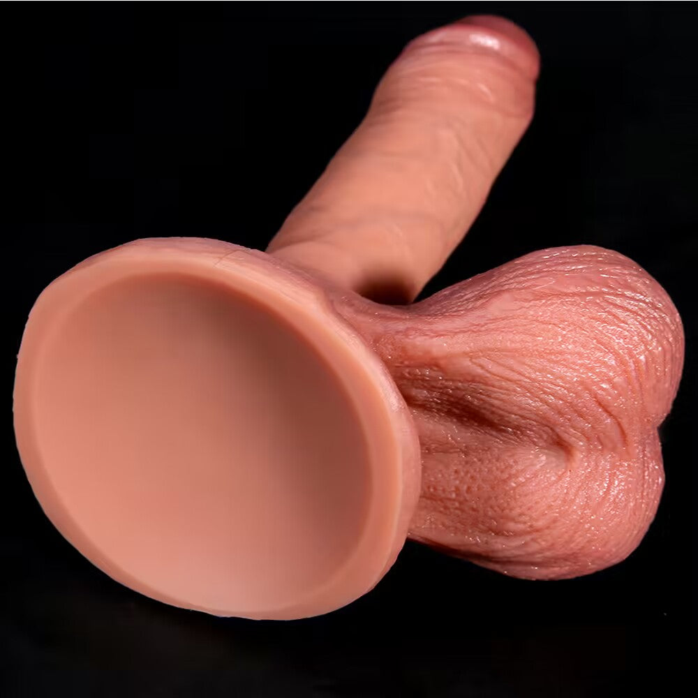 Super Soft Dildo Realistic 25.4 cm with Balls