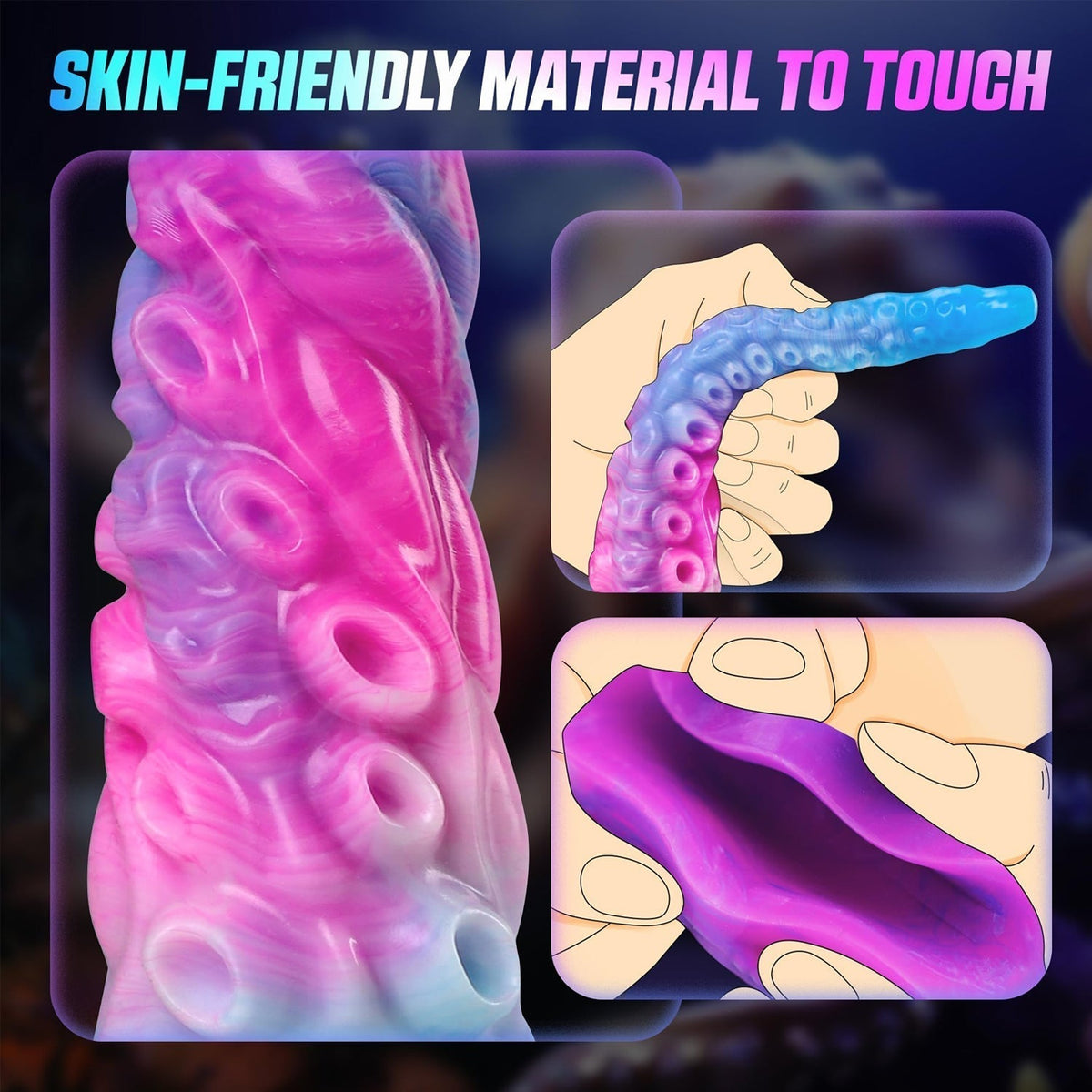 12 Inch Fantasy Octopus Tentacle Long Huge Dildo