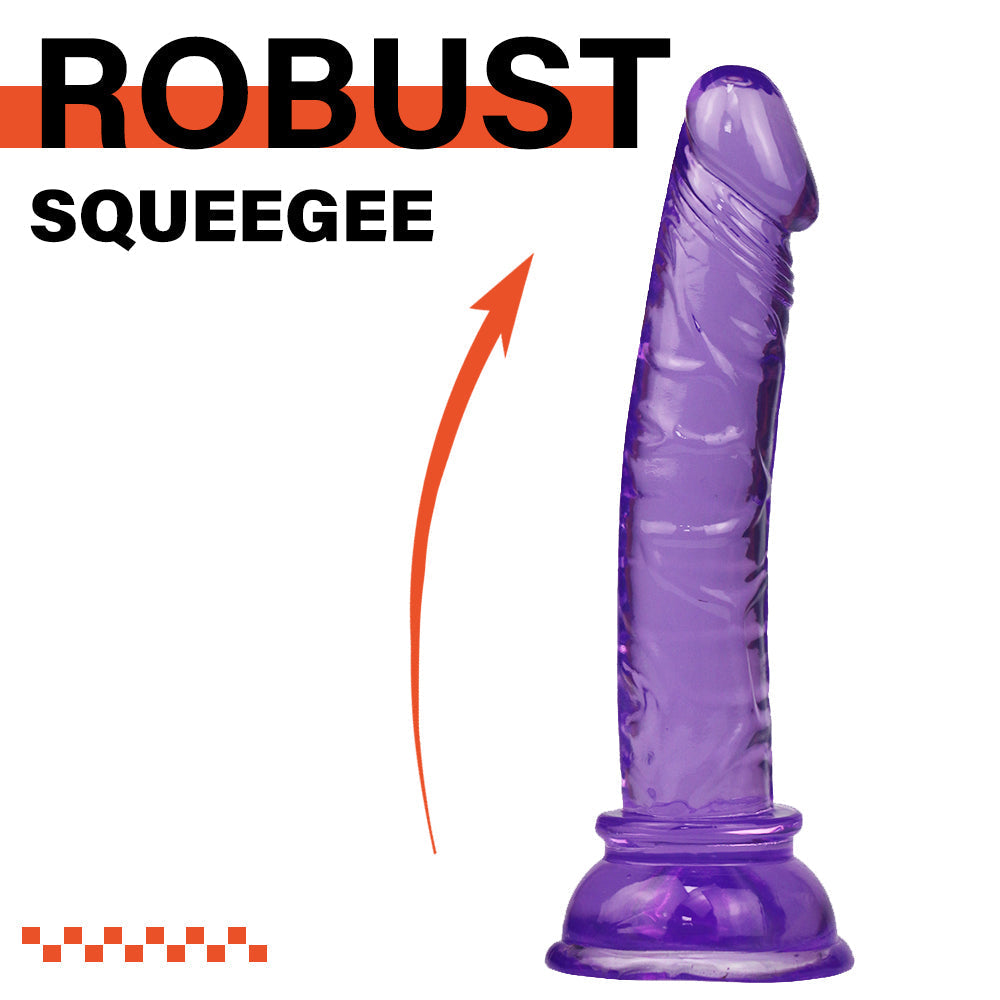 11.9 cm Beginner Small Purple Jelly Dildo