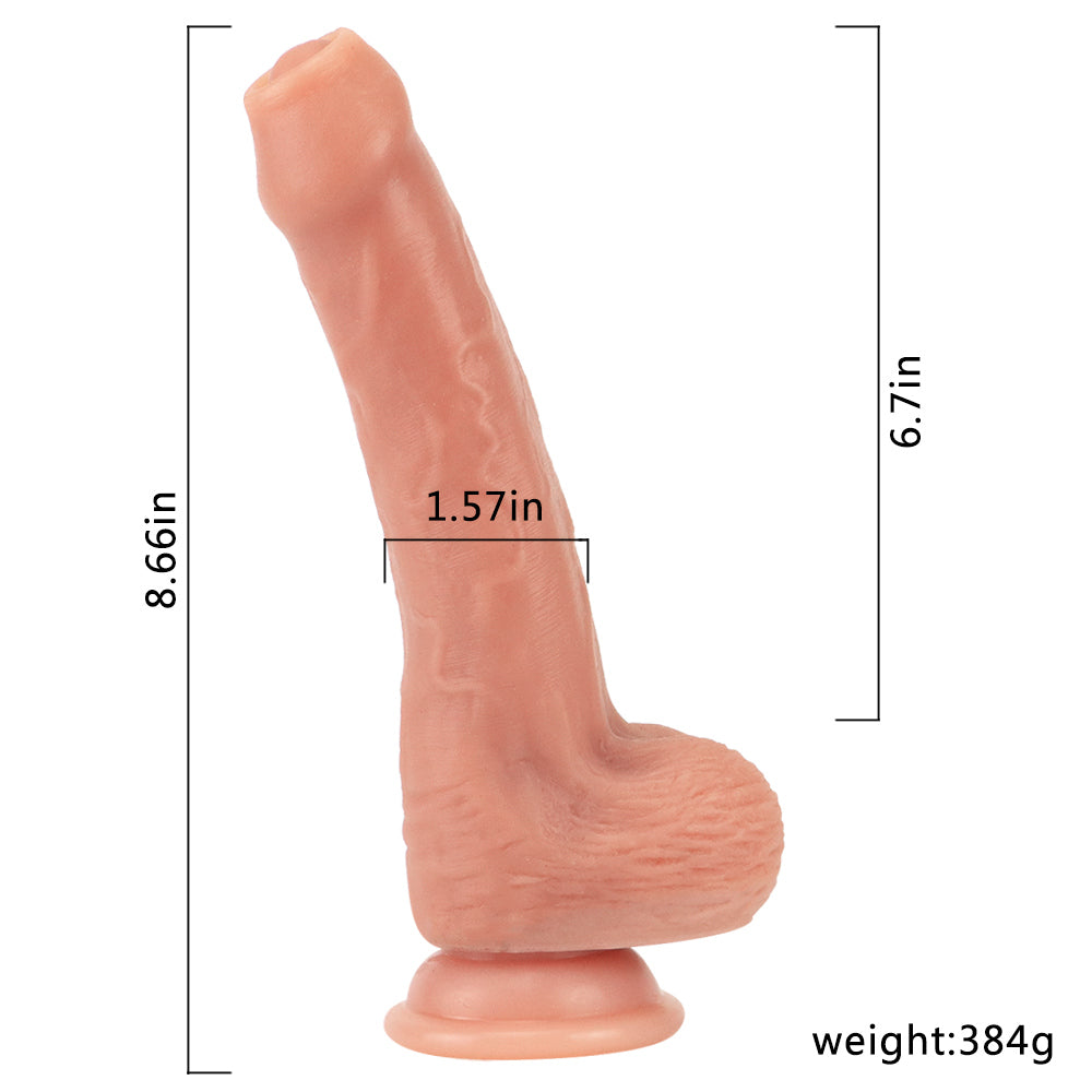 20 cm Realistic Skin Dildo with Foreskin