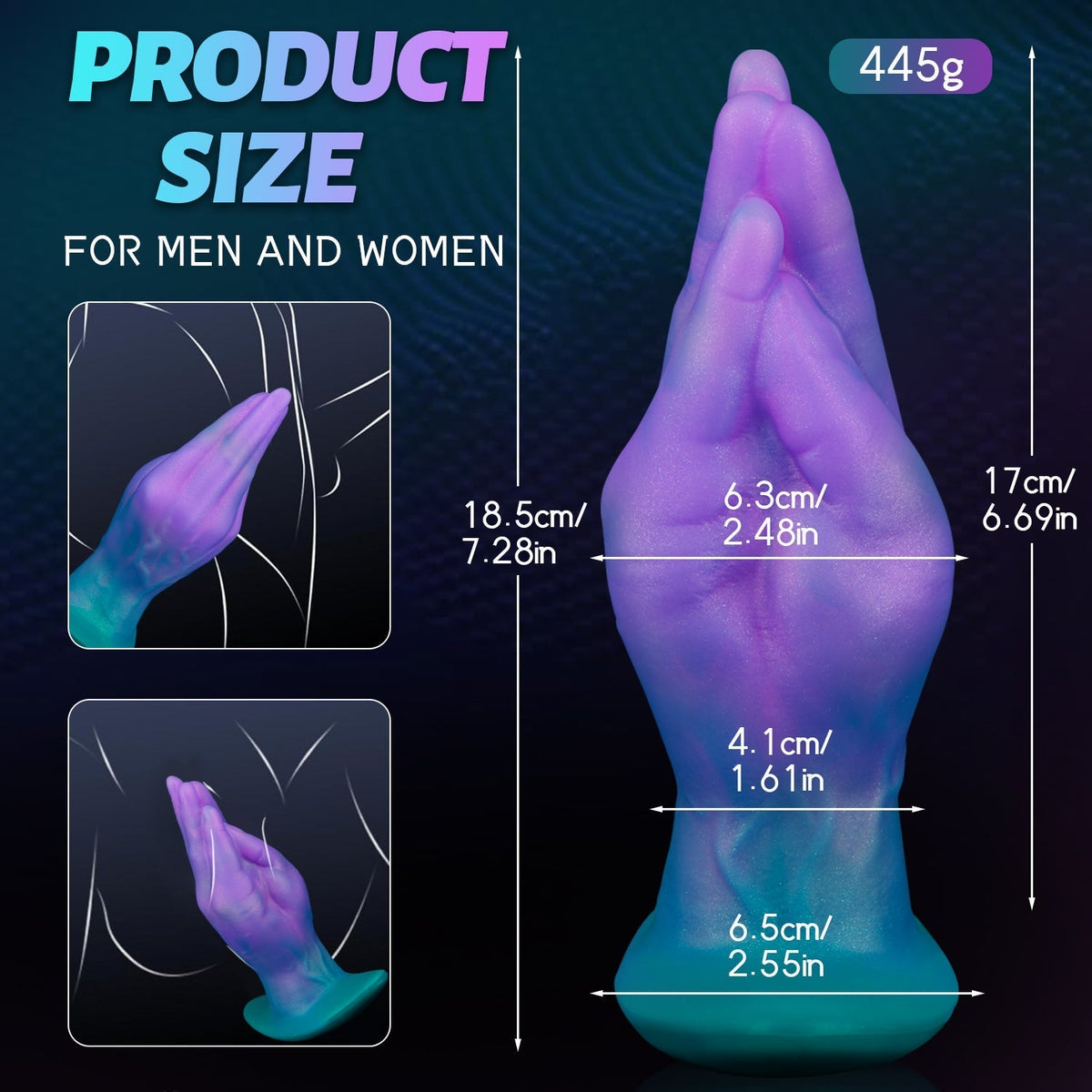 Fist Silicone Vibrating Wearable Anal Plug