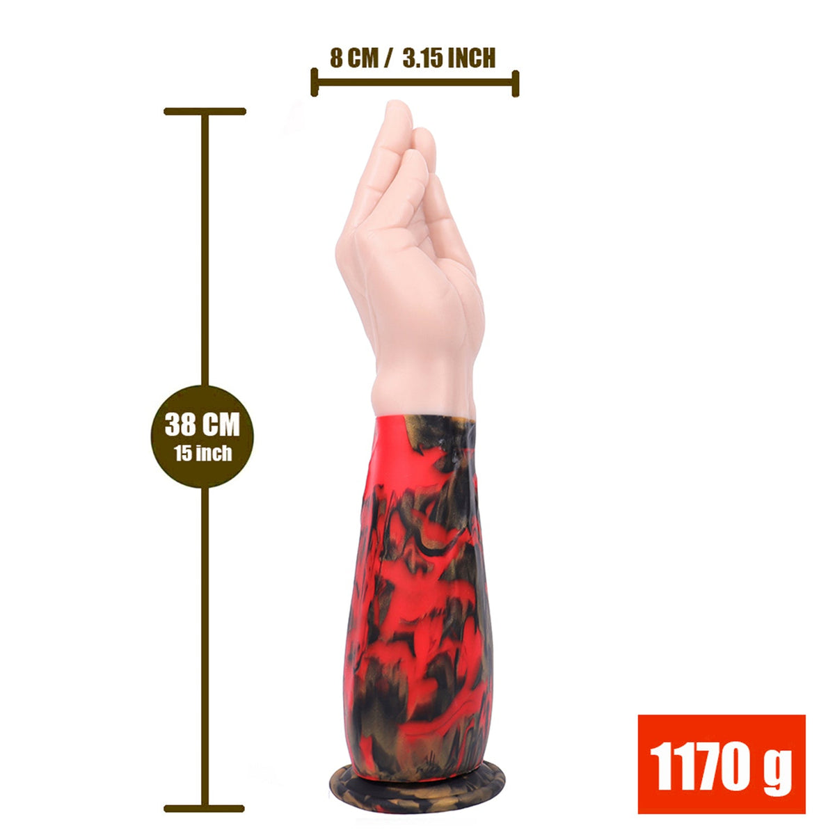 38 cm Long Big Hand Fist Dildo