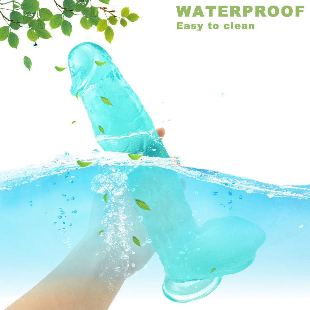 30 cm Big Thick Green Jelly Dildo