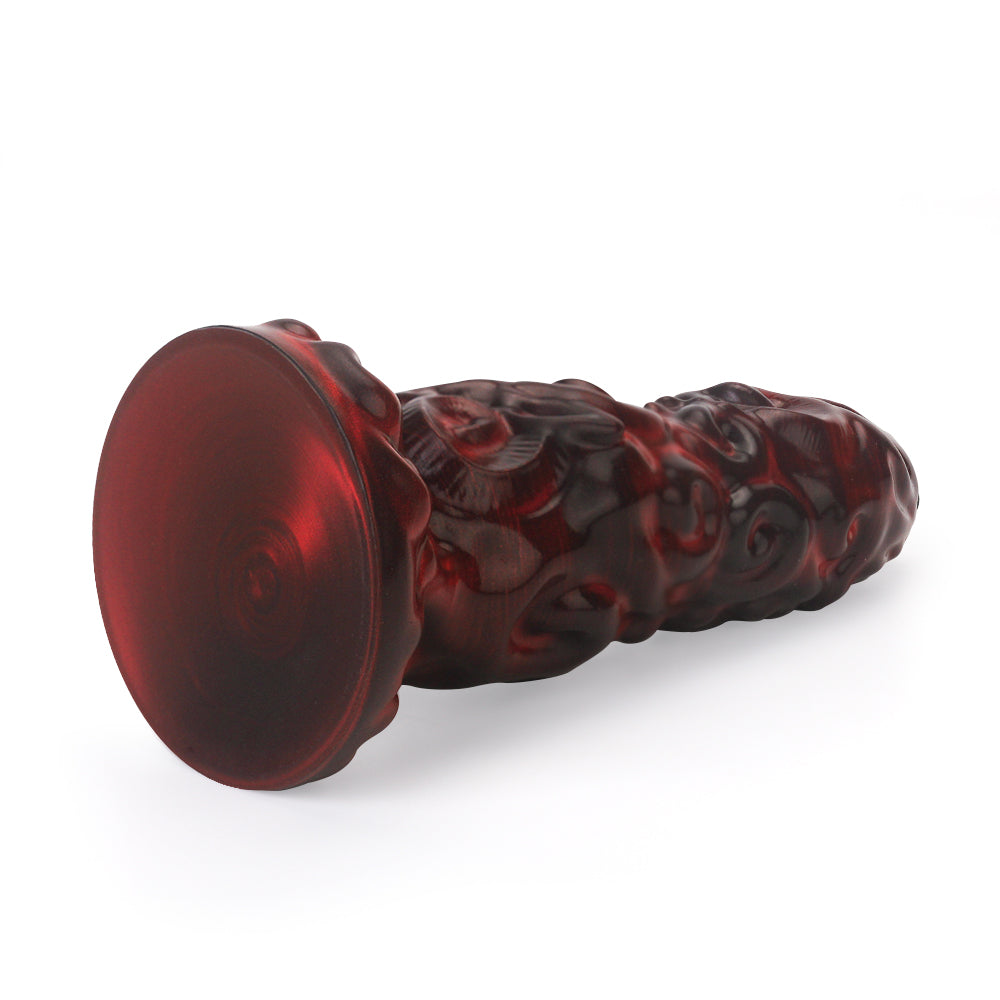 Black Fantasy Alien Monster Knot Textured Dildo