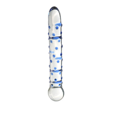 17.8 cm Blue Small Point Glass Dildo