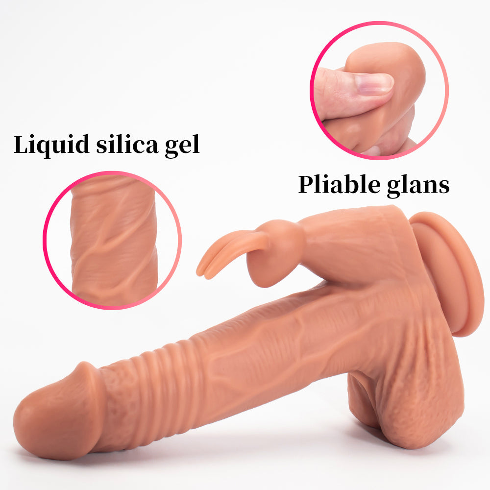 20 cm Best Vibrating Thrusting Rabbit Dildo