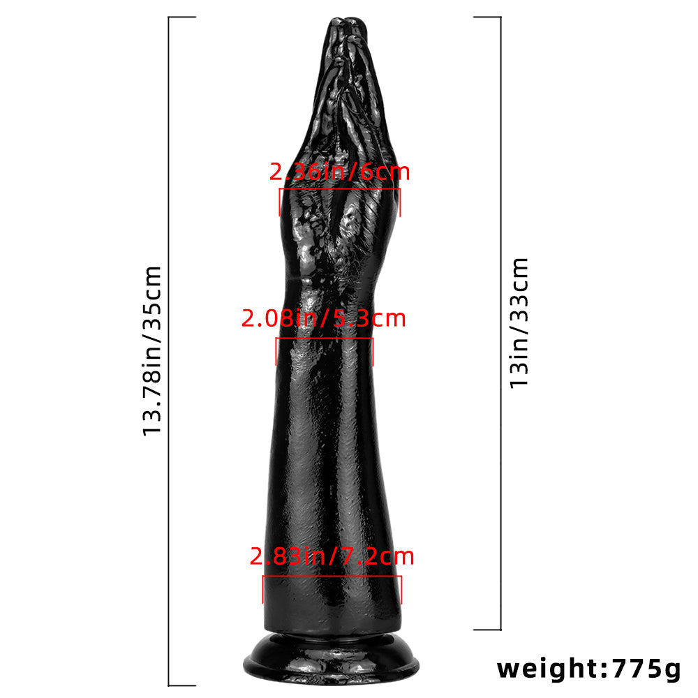 13 Inch Big Black Arm Anal Fisting Dildo
