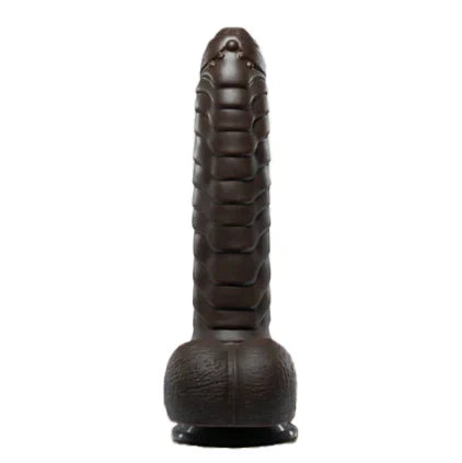 22 cm Uncircumcised Texture Vibrating Thrusting Dildo