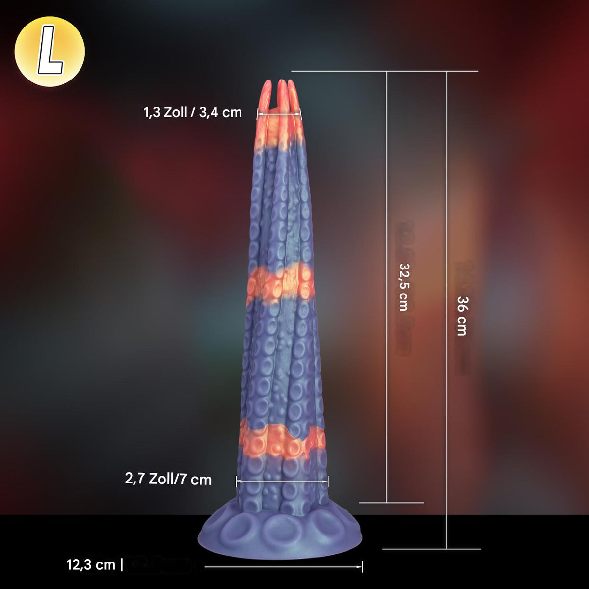 11 Inch Silicone Spiked Monster Tentacle dildo