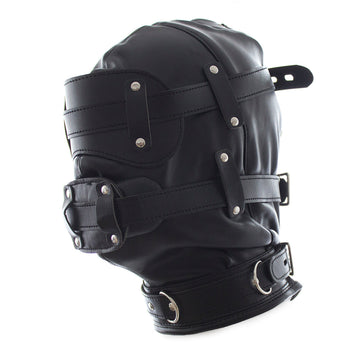Bondage Face Mask BDSM Gag Dildo