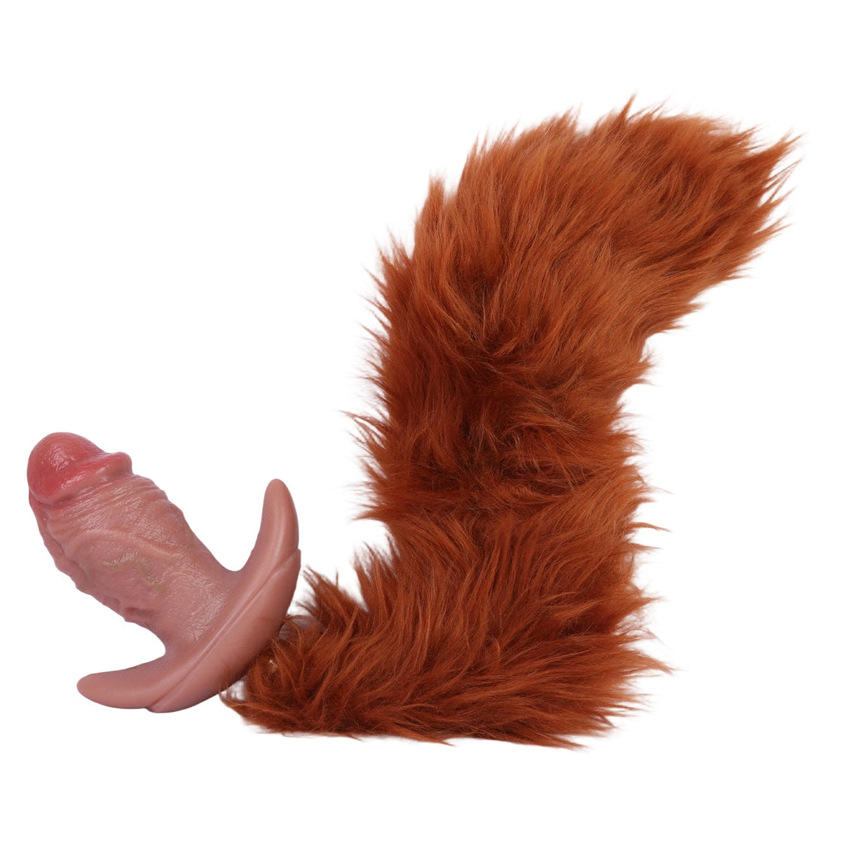 4.7 Inch Realistic Vibrating Fox Tail Butt Plug