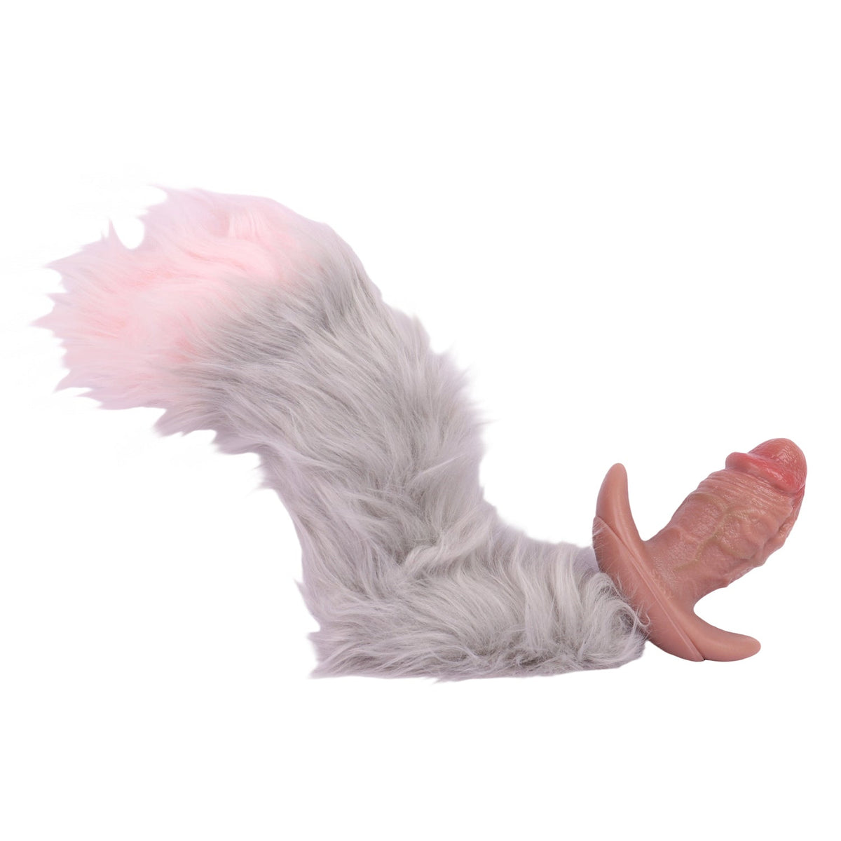 4.7 Inch Realistic Vibrating Fox Tail Butt Plug