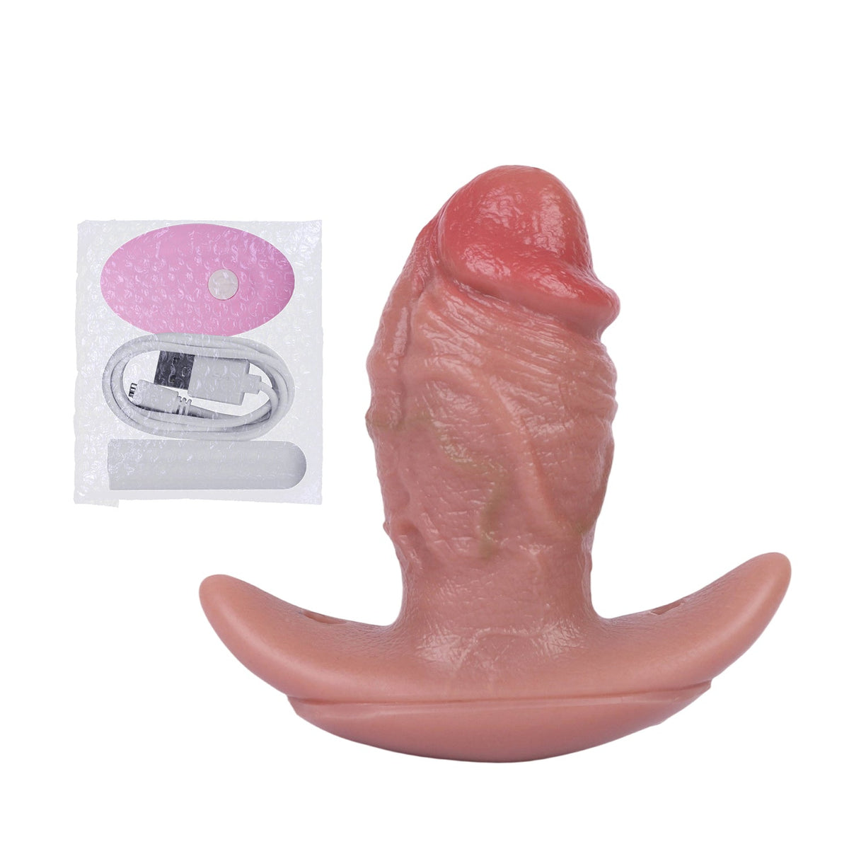 4.7 Inch Realistic Vibrating Fox Tail Butt Plug