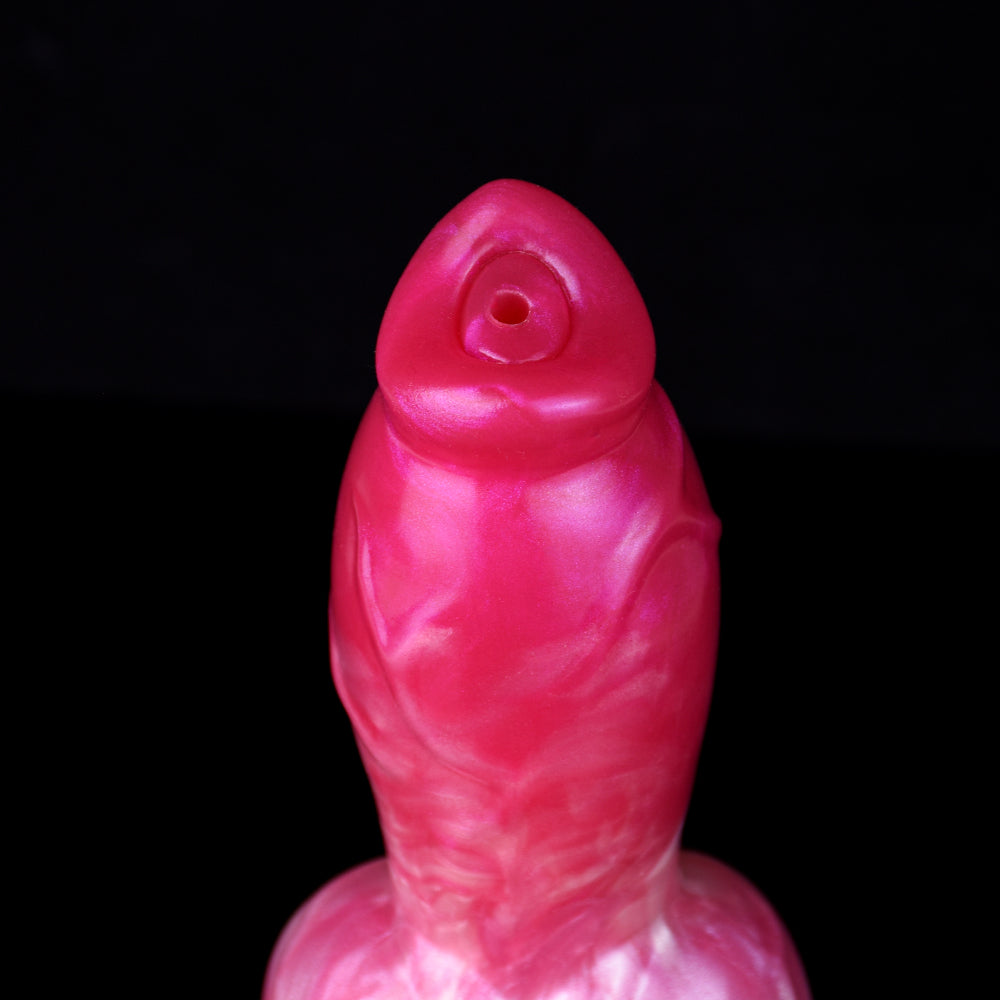 Pink Soft Knotted Ejaculating Dog Dildo