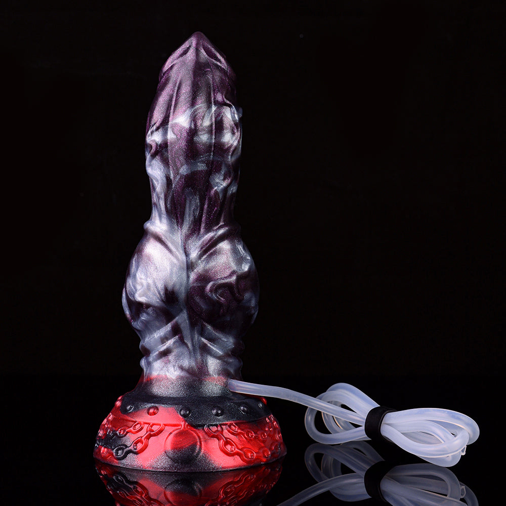 17.8 cm Raised Dog Knotted Ejaculating Dildo